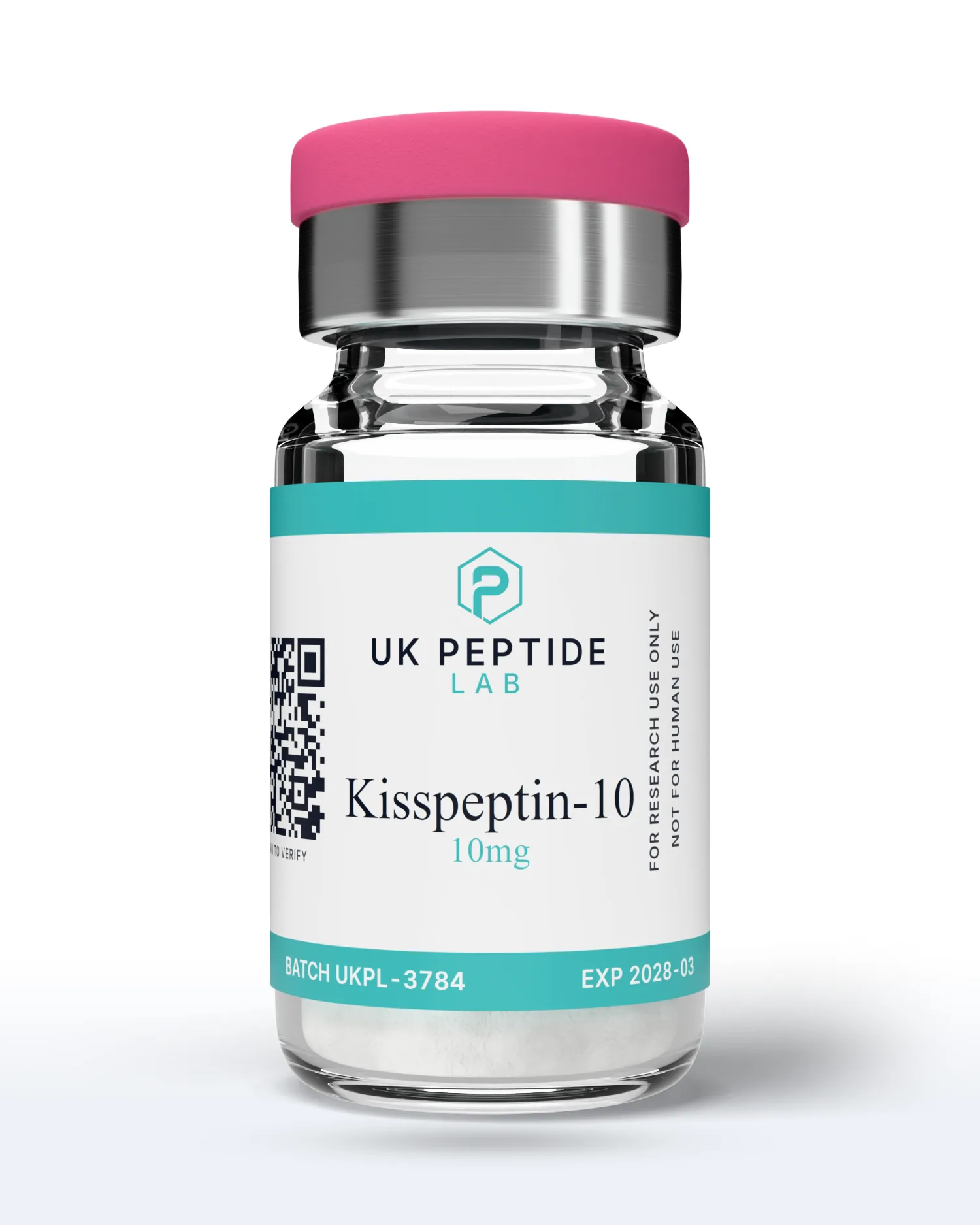 Kisspeptin-10 10mg research peptide vial, batch UKPL-3784