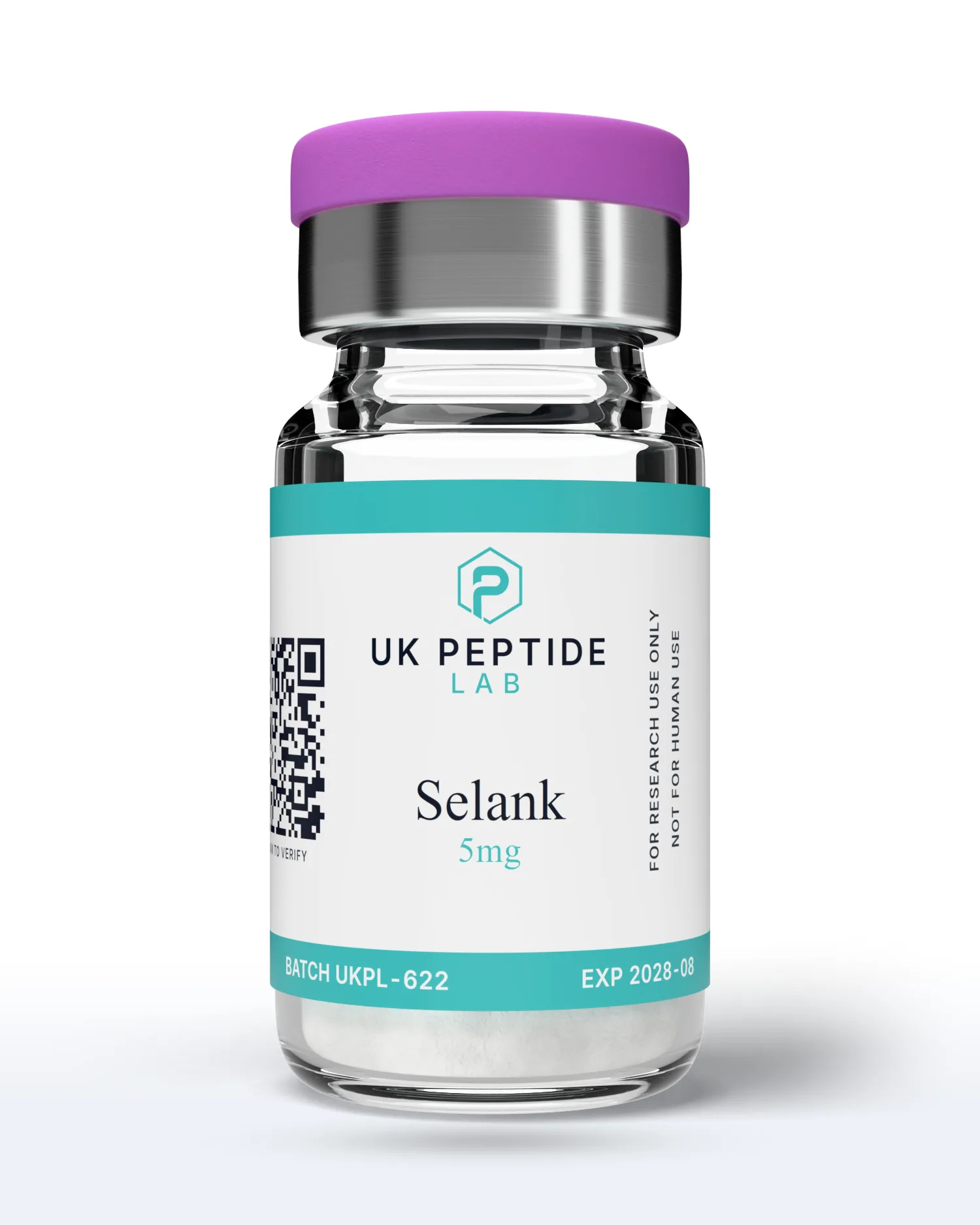 Selank 5mg research peptide lyophilised powder